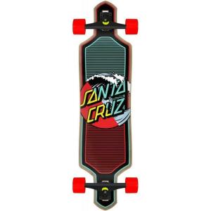 Santa Cruz Wave Dot Splice Drop Thru スケートボード コンプリート 9.0 x 36インチ