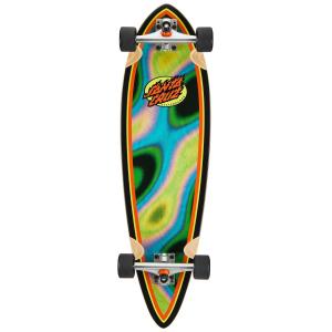 Santa Cruz Oval Flame Lava Dot Pintail 33インチ クルーザー ロングボード スケートボード 9.20in