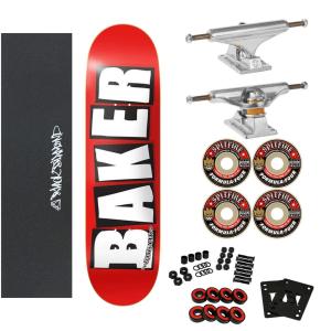 Baker Logo White スケートボード コンプリート 8.0インチ Independent Stage 11 Spitfire F4