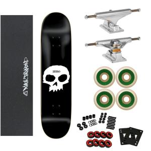 Zero Skateboards Single Skull 7.75インチ スケートボード コンプリート Independent