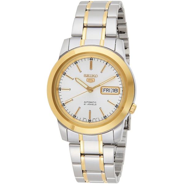 Seiko Seiko 5 Automatic 腕時計 ホワイト文字盤 ツートンカラー ステンレス ...