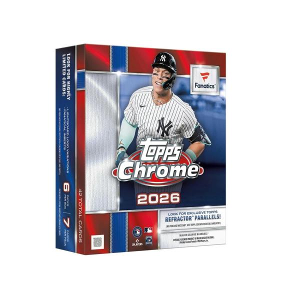 MLB 2026 Topps Chrome Baseball Fanatics Mega Box F...