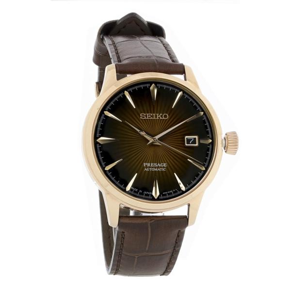 Seiko セイコー 海外モデル Presage 腕時計 メンズ バーガンディ文字盤 自動巻き SR...