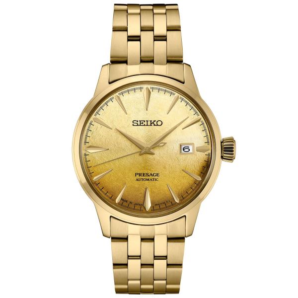 SEIKO Presage SRPK46 腕時計 ゴールドダイヤル 自動巻 ステンレススチール ゴー...
