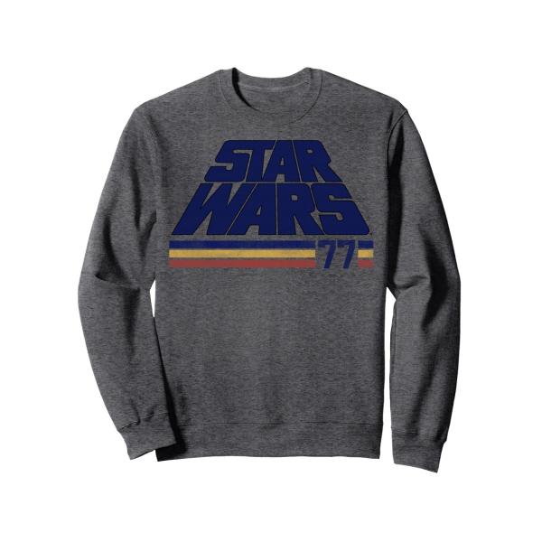 スターウォーズ Star Wars クラシック レトロ スラント ロゴ 1977 デザイン スウェッ...