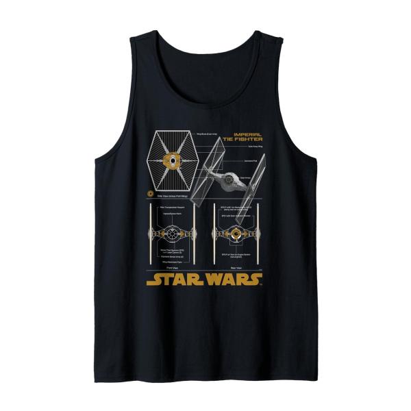 スターウォーズ 帝国軍 タイ・ファイター TIE Fighter 設計図 ブループリント グラフィッ...