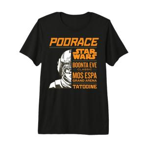 スター・ウォーズ エピソード1/ファントム・メナス ブーンタ・イヴ・クラシック ポスター Tシャツ 半袖 メンズ