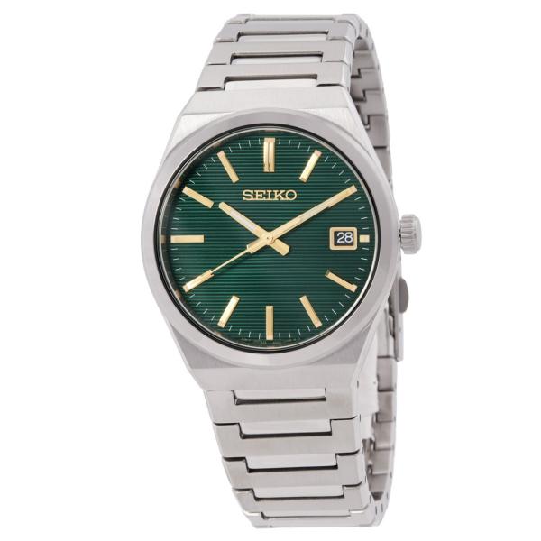 Seiko Quartz Green Dial 腕時計 グリーン文字盤 シルバー ステンレス クオー...