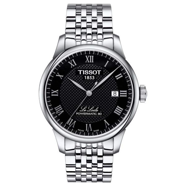 Tissot Le Locle 腕時計 メンズ 自動巻 グレー文字盤 ステンレスベルト T00640...