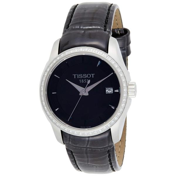 Tissot Couturier Lady 腕時計 レディース 32mm スイス製クォーツ ブラック...