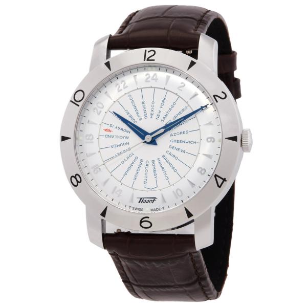 Tissot Heritage Navigator 腕時計 シルバー文字盤 自動巻き メンズ T07...