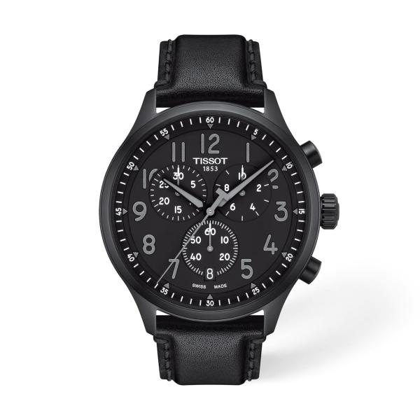 Tissot Chrono XL Vintage 腕時計 メンズ ブラック文字盤 スイス製クオーツ ...