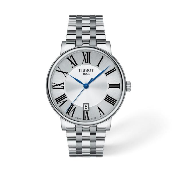 Tissot Carson 腕時計 ステンレス グレー文字盤 スイス製クオーツ 男女兼用 T1224...