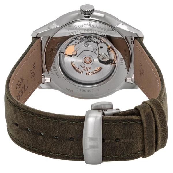 Tissot Chemin Des Tourelles 腕時計 グリーンレザーストラップ 自動巻き ...
