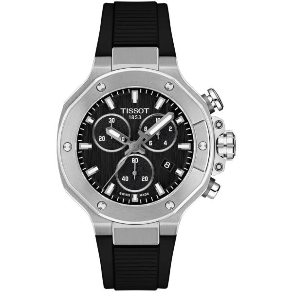 Tissot T-Race 腕時計 38mm ブラック文字盤 スイス製クオーツ クロノグラフ メンズ...