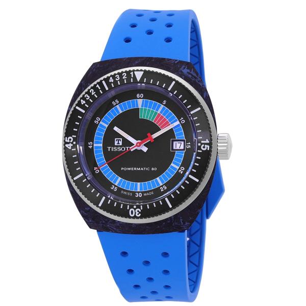 Tissot Sideral S Powermatic 80 腕時計 ブラック文字盤 自動巻き メン...