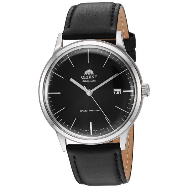 Orient 2nd Gen. Bambino Ver. 3 腕時計 ブラック文字盤 自動巻 レザー...