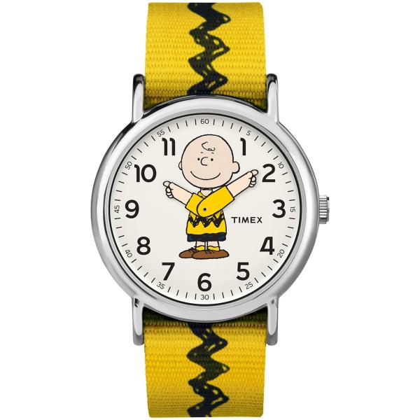 タイメックス Weekender メンズ レディース ピーナッツ チャーリー・ブラウン ナイロンベル...
