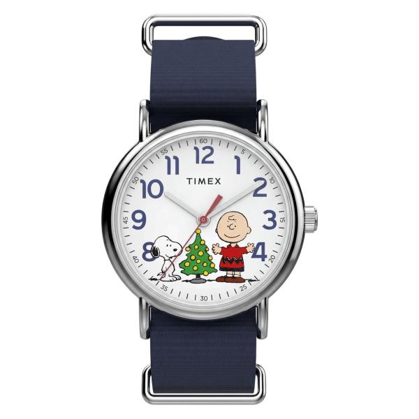 タイメックス Weekender Peanuts メンズ チャーリーブラウン クリスマス 38mm ...