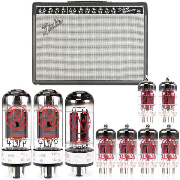 Fender Deluxe Reverb Black Panel 真空管セット JJ (6V6×2・...