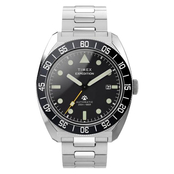 Timex Expedition Pioneer Automatic 腕時計 ブラック文字盤 シルバ...