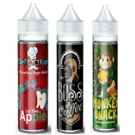 電子タバコ vaporever シェフベイププレミアムEリキッド 60ml 超特大 スイーツ系 フレ...