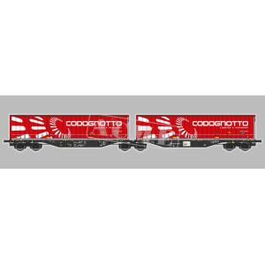 HOゲージ 鉄道模型 貨車 ACME アクメ PKP Cargo 2両連結コンテナ車 Era VI ...