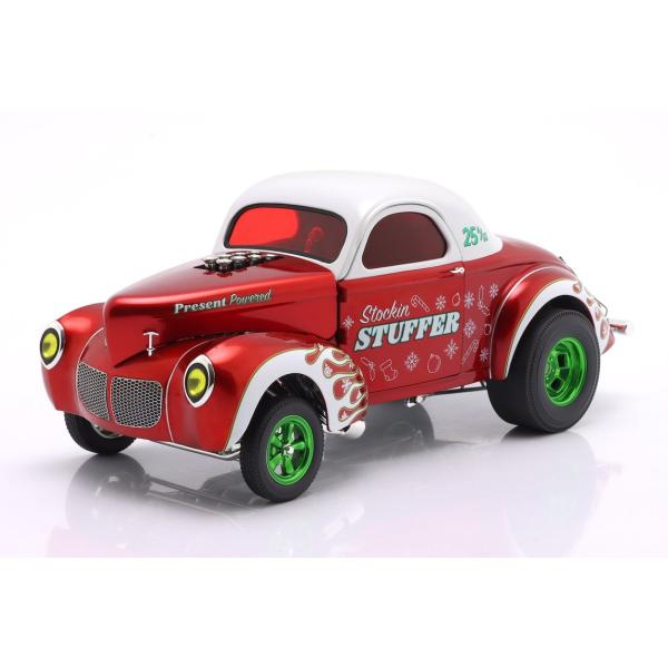 Willysウィリス Gasserガッサー Stockin Stuffer 1940 レッド ホワイ...