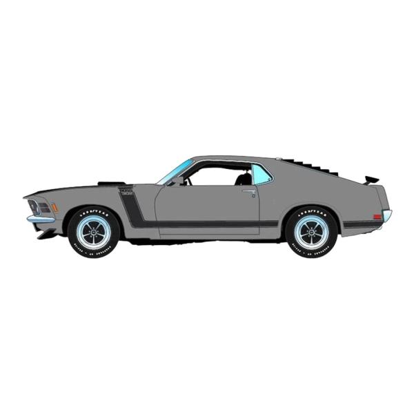 【予約】 フォード マスタング Boss 302 1970 グレー / ACME 1/18 ミニカー