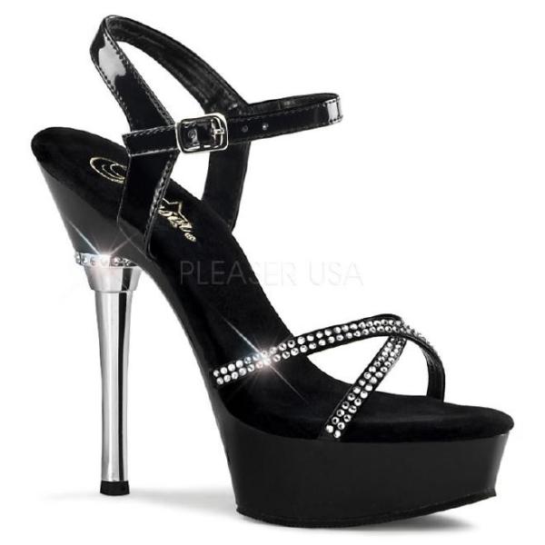 ALLURE-633 5.5インチ(約14cm)ハイヒール　ピンヒール ミュール厚底サンダル /Pl...