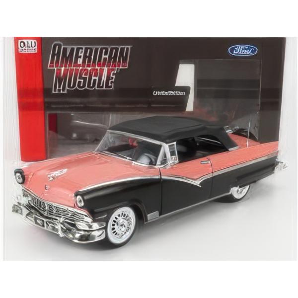 FORD USA フェアレーン サンライナー カブリオレ オープン 1956 ブラック ピンク/ A...