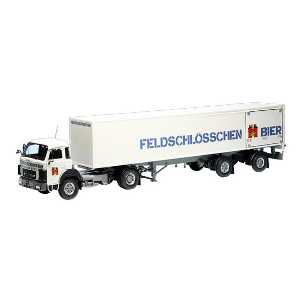 Saurer D330 B ボックスセミトレーラー Feldschloesschen Bier / ...