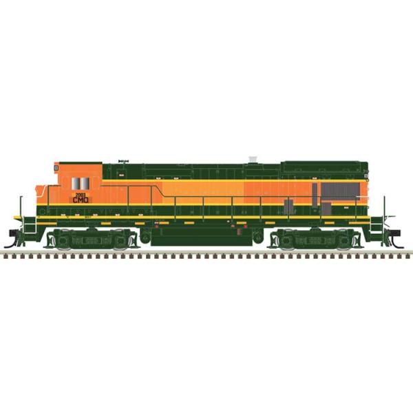GE B23-7 ローノーズ セントラル・メイン＆ケベック #2003 (元BNSF 橙/緑/黄) ...