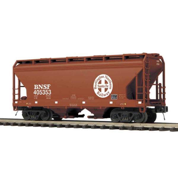 BNSF鉄道 2ベイ センターフロー ホッパー車 3線式 Premier (ボックスカーレッド) /...