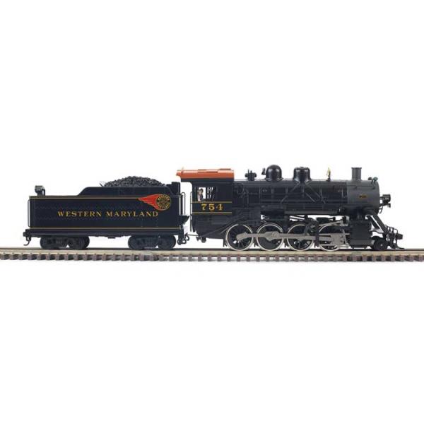 ウェスタン・メリーランド鉄道 2-8-0 コンソリデーション 蒸気機関車 #754 サウンド付 3線...