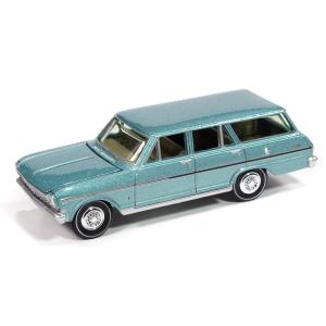 Chevrolet Nova II ワゴン 1963 ローレルグリーン AutoWorld 1/64