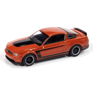 Ford Mustang Boss 302 2012 オレンジ AutoWorld 1/64 ミニカ...