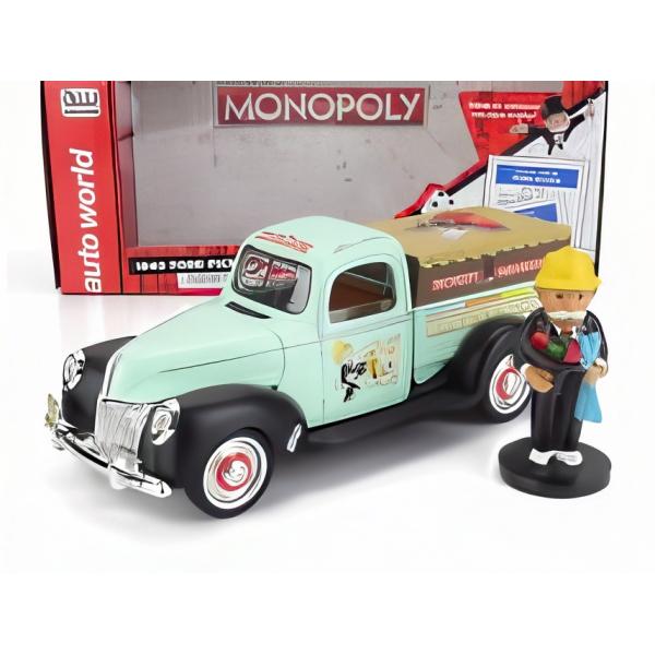 FORD USA ピックアップ 1940 グリーン モノポリーフィギュア 1/18
