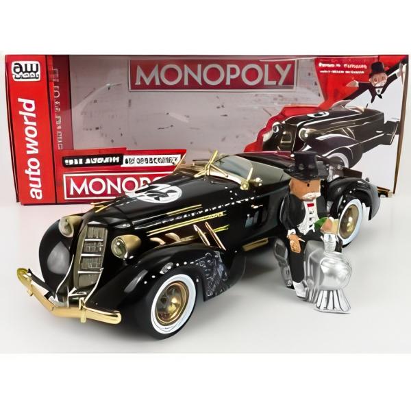 AUBURN 851 1935 ブラックゴールド モノポリーフィギュア 1/18