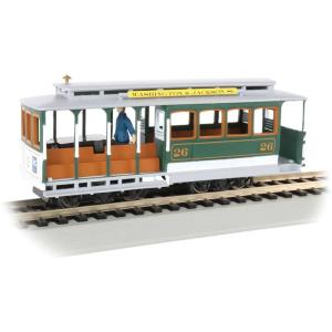 ケーブルカー ワシントン＆ジャクソン・ストリーツ #26 DC Bachmann HOゲージ 鉄道模...