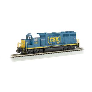 EMD GP40形 ディーゼル機関車 CSX #4451 ブルー＆イエロー ボックスカーロゴ DC ...