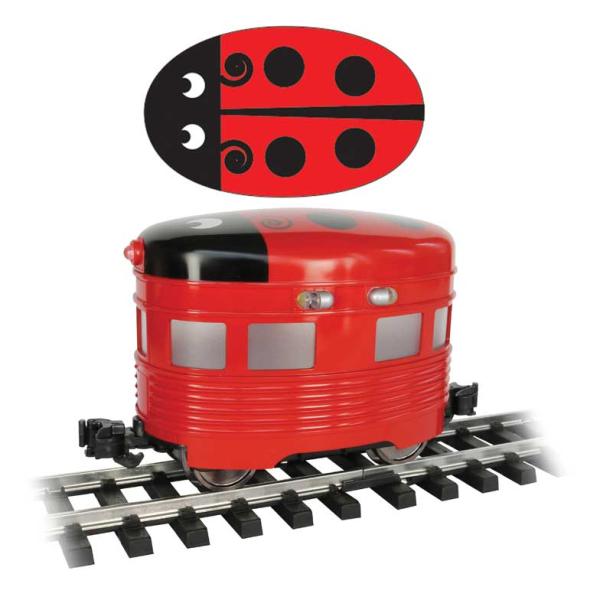 エッグライナー スタンダードDC てんとう虫（赤・黒） / Bachmann Gゲージ 鉄道模型 外...