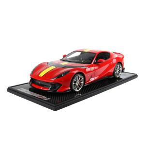 【予約】Ferrari 812 Competizione イエロー ストライプ ロッソコルサ322 イエロータイヤ/ BBR 1/12 100台限定