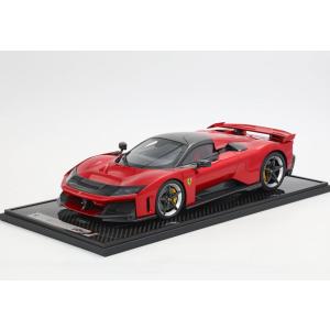 【予約】Ferrari F80 カーボンオプション ロッソスーパーカー バイカラーホイール シルバー＆カーボン/ BBR 1/12 ミニカー