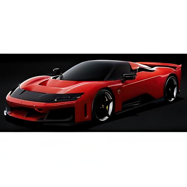 【予約】2026年発売予定FERRARI F80 2024 カーボンシルバーリム ロッソコルサ レッ...