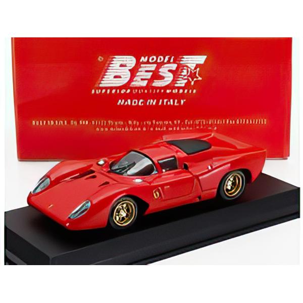 FERRARI 312P 3.0L V12 クーペ PROVA 1969 レッド Best-Mode...