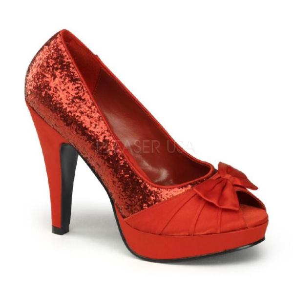 BETTIE-10 4.5インチ(約11.5cm) ハイヒール パンプス サテン /Pleaserプ...