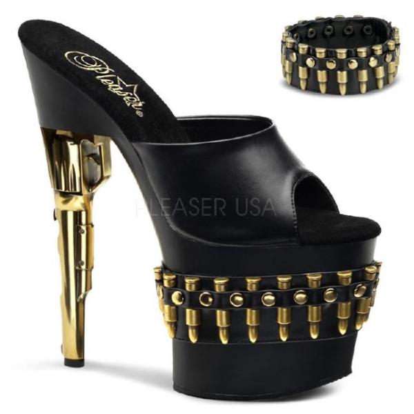 BONDGIRL-701-3 7.5インチ(約19cm)ハイヒール ミュール サンダル /Pleas...