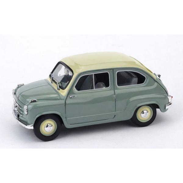 【予約】FIAT 600 ベルリーナ 1シリーズ 1955 グリーンアイボリー / BRUMM 1/...