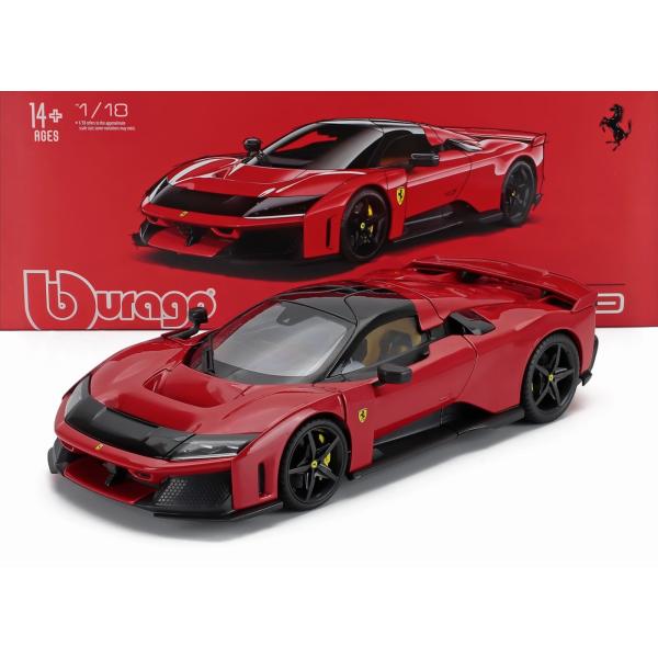 FERRARI F80 2024 ロッソコルサ ブラックホイール Bburago 1/18 海外限定...